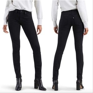 Levis 721 High Rise Skinny To The Nine Black Jeans